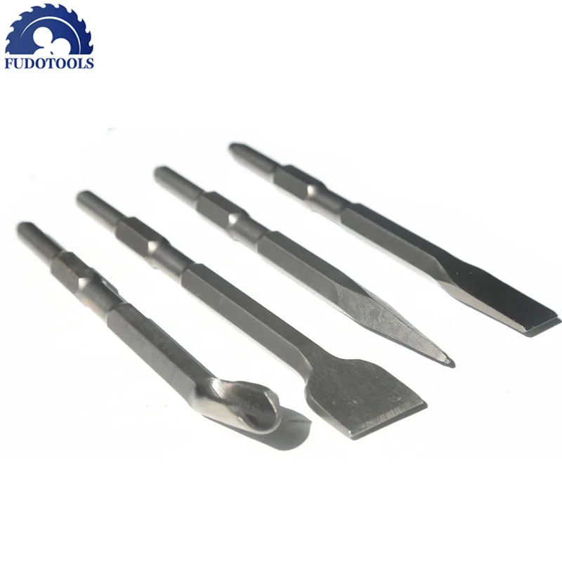Cost Sale of 4PCS/Set 17mm Hex Shank 17*280mm Electric Hammer Chisels For Concrete/Brick/Wall/Tile Slotting Drilling
