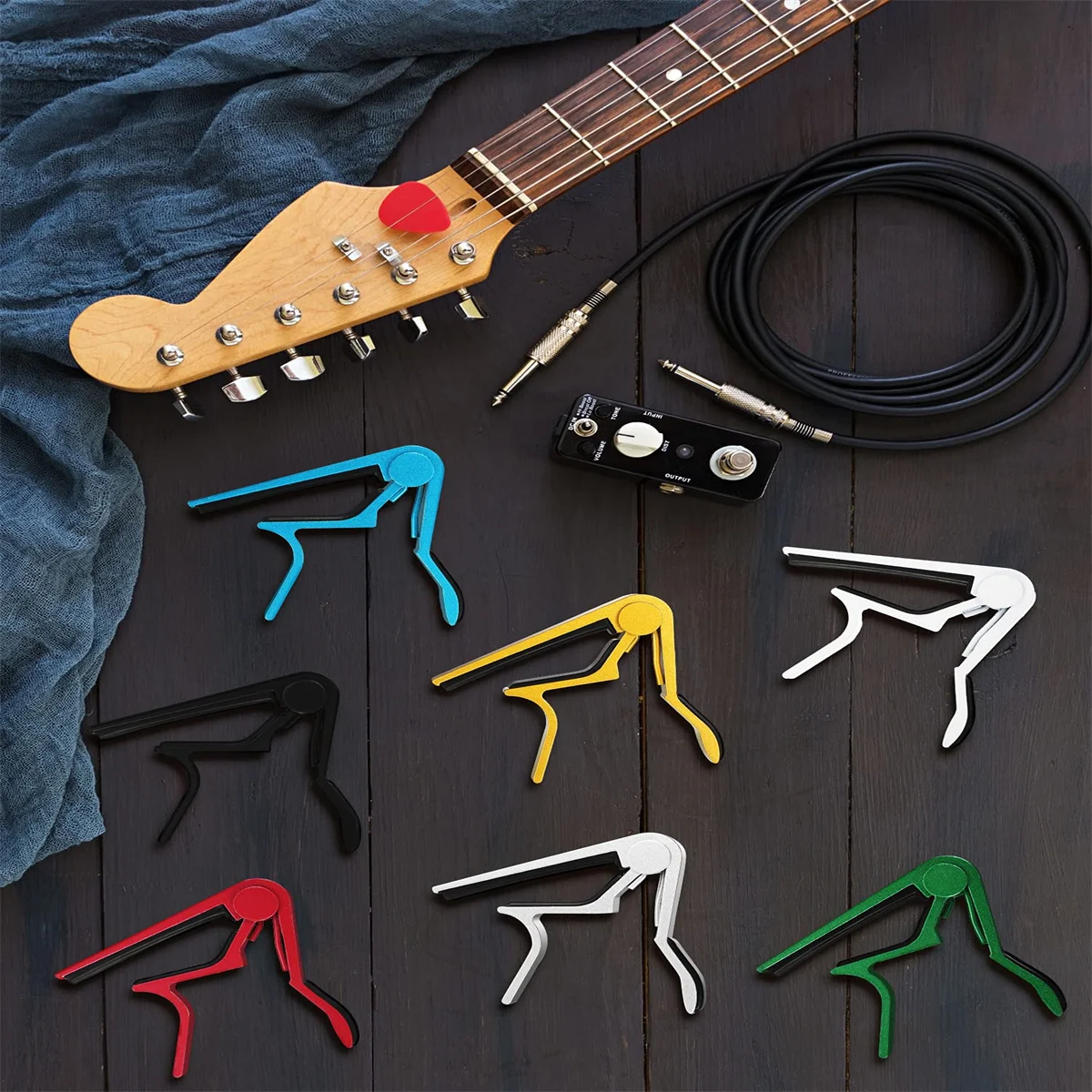 Miwayer Guitar Capo Aluminum Metal Universal Guitar Clamp Capo Clamp for Various Types String Instrument Guitar Accessories