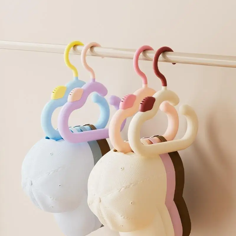 2PCS Space Saving Dopamine Aroma Cloud Hook Plastic Hanging Hat Storage Hanger Anti Slip Colorful Bag Hanging Rack Home Use