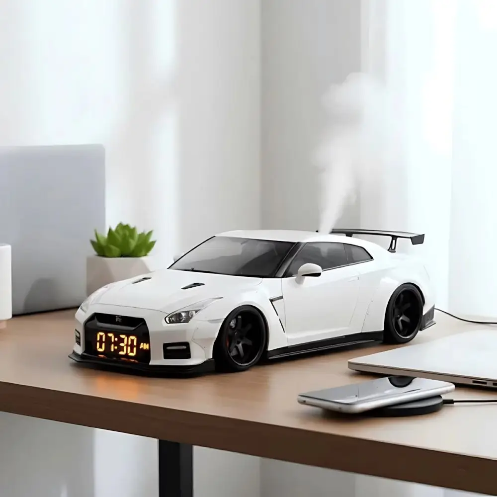 Creative Design Hypercar Alarm Clock Stylish Design Only Alarm Clock Function Sports Car Clock Unique Design Car Shaped