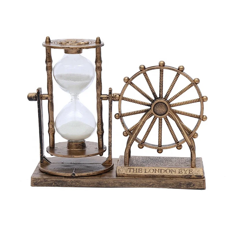 Retro Ferris Wheel Hourglass Decoration Home Decoration Reverse Flowing Hourglass