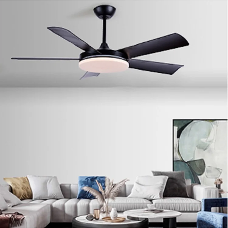 

Factory Wholesale Simple Household Dimming Intelligent Remote Control Ceiling Fan With Light