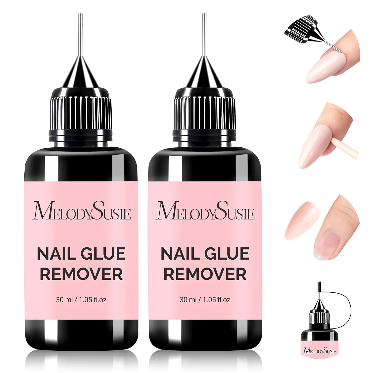 Hot deal: 2PCS Acetone-Free Nail Glue Remover for Press-On, Gel X Nails, Gentle Multi-Functional Home Salon Use 30ML