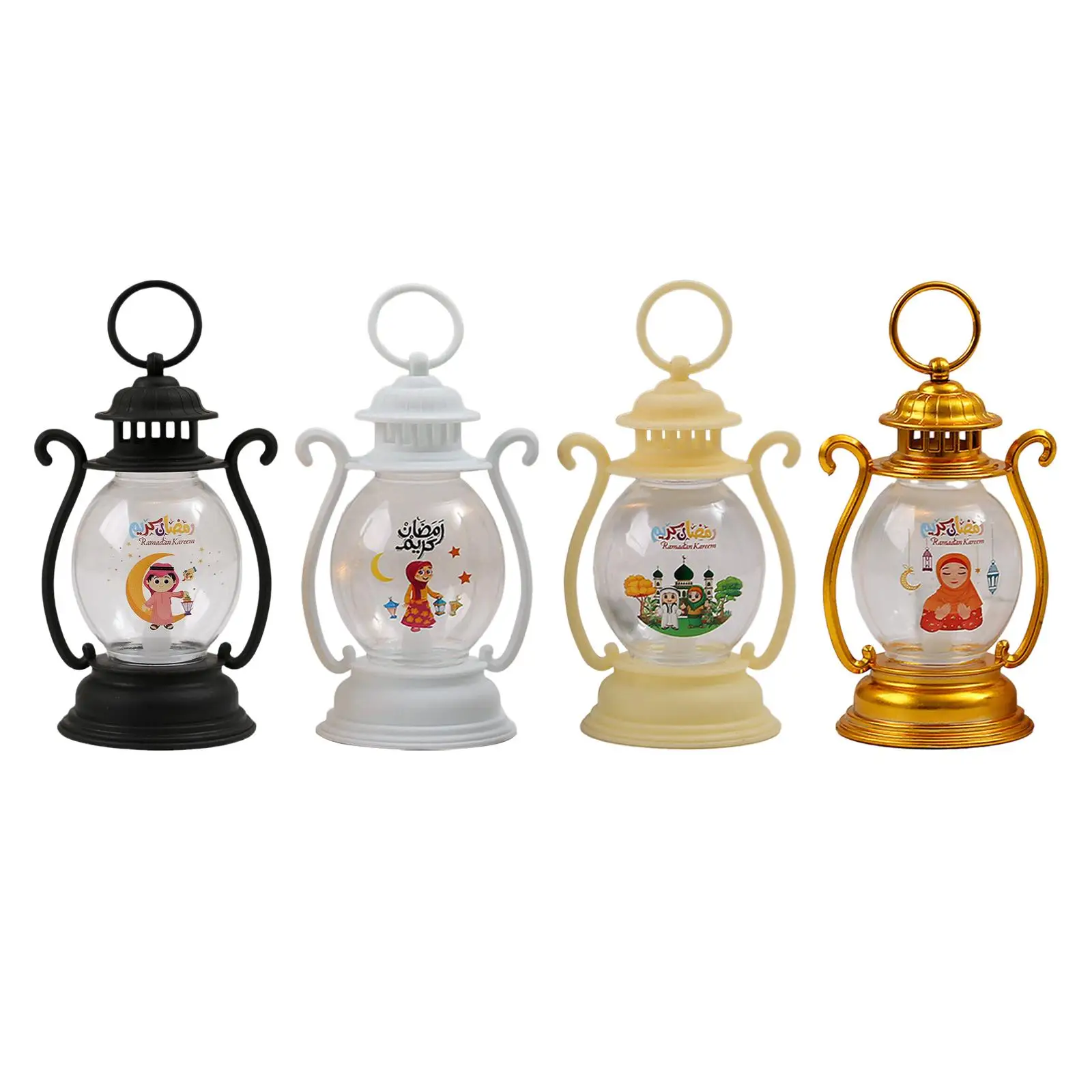 Ramadan Lantern Ramadan Gift Wind Lantern Tabletop Lantern Eid Mubarak Candle Lantern for Event Wall Garden Outside Festival