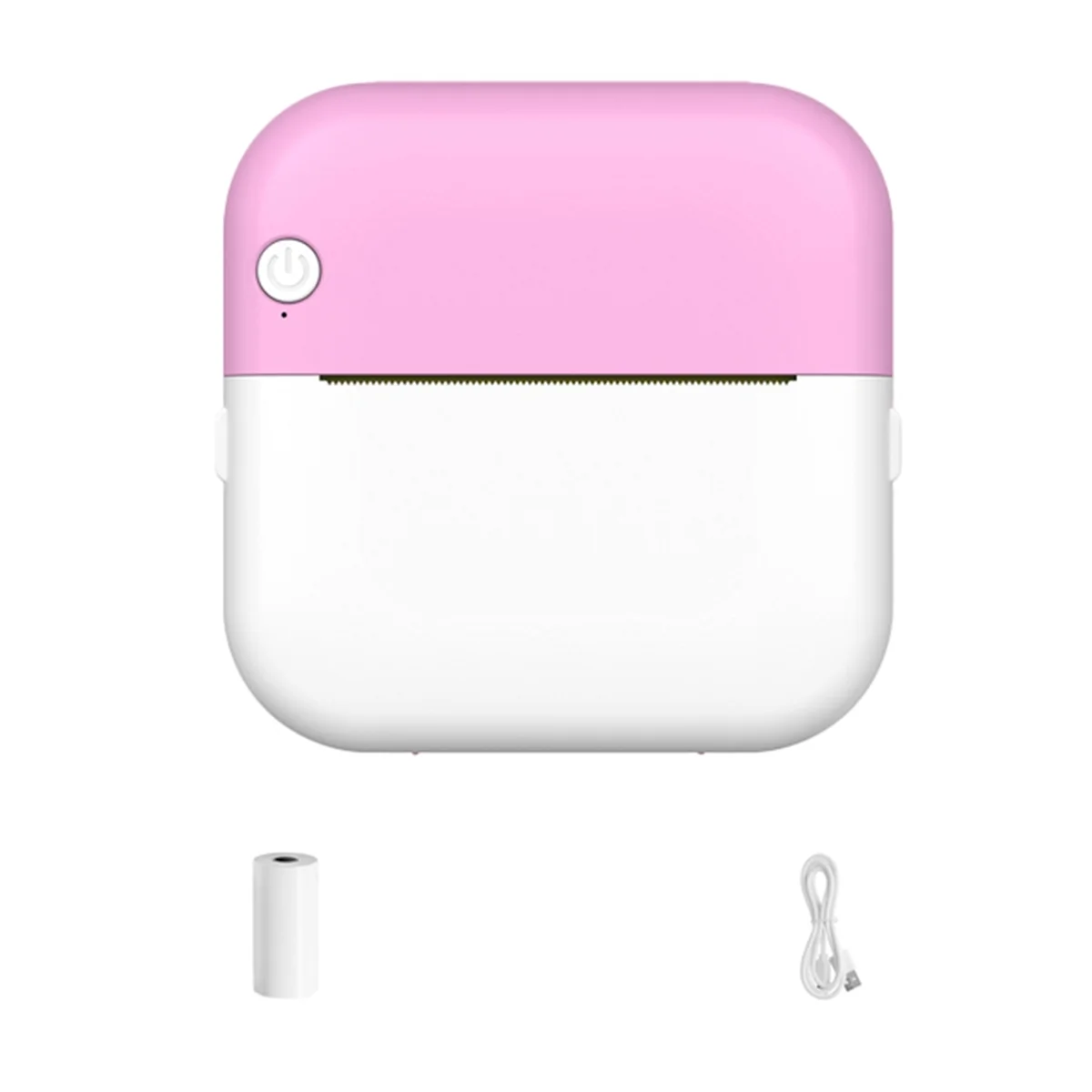 A56XQ Portable Mini Pocket Printer Note Photo Label Memo Printing Bluetooth Wireless Inkless Thermal Printer 200dpi Pink