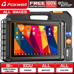 FOXWELL NT909 OBD2 Scanner Diagnostic Tool with ECU Coding Full System Car Scanner 30+ Resets FCA VAG Guide CAN-FD/DOIP 3 Year