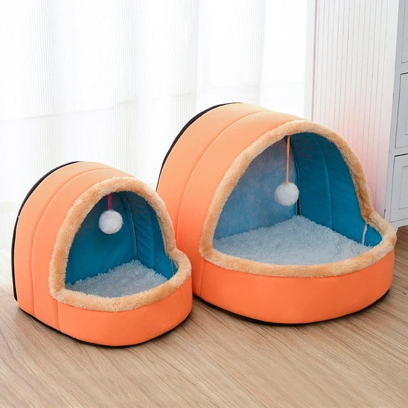 Nueva casa para mascotas para perros pequeños, Perrera para gatos, 4 colores, Cama suave y cálida para mascotas, Cama para cachorros, Cama Perro Hondenmand Panier Chien