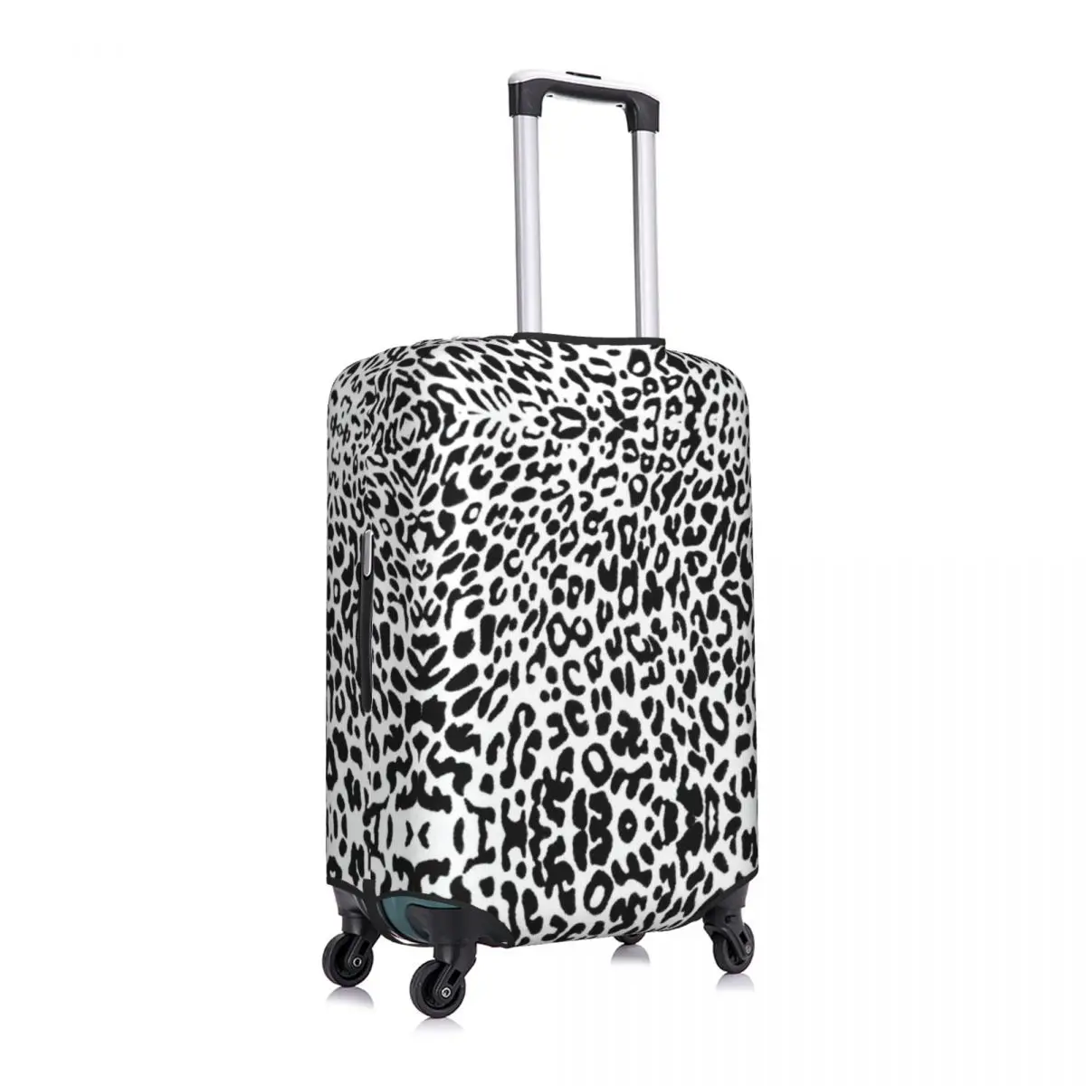 Custom White Tiger Skin Pattern Luggage Cover Cute Tropical Wild Animal Suitcase Protector Covers Suit For 18-32 inch