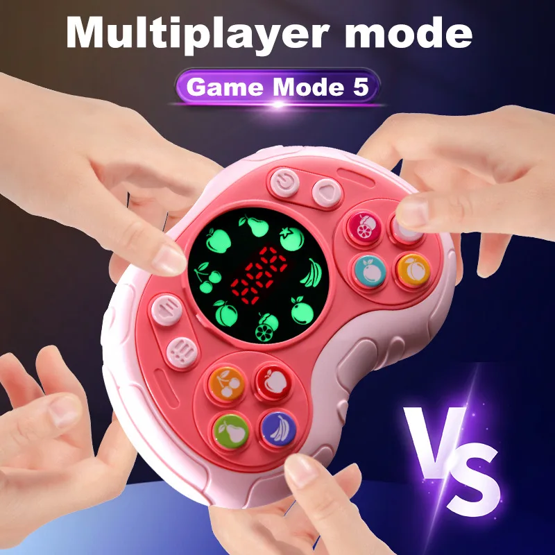 Children Level-breaking Quick Push Game Console Toys Fruit Matching Decompression Thinking Logic Concentration Handheld Kid Toys