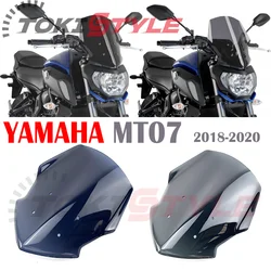 Fit For YAMAHA FZ07 MT07 MT-07 2018 2019 2020 18-20 Double Bubble Motorcycle Windshield WindScreen Visor Viser