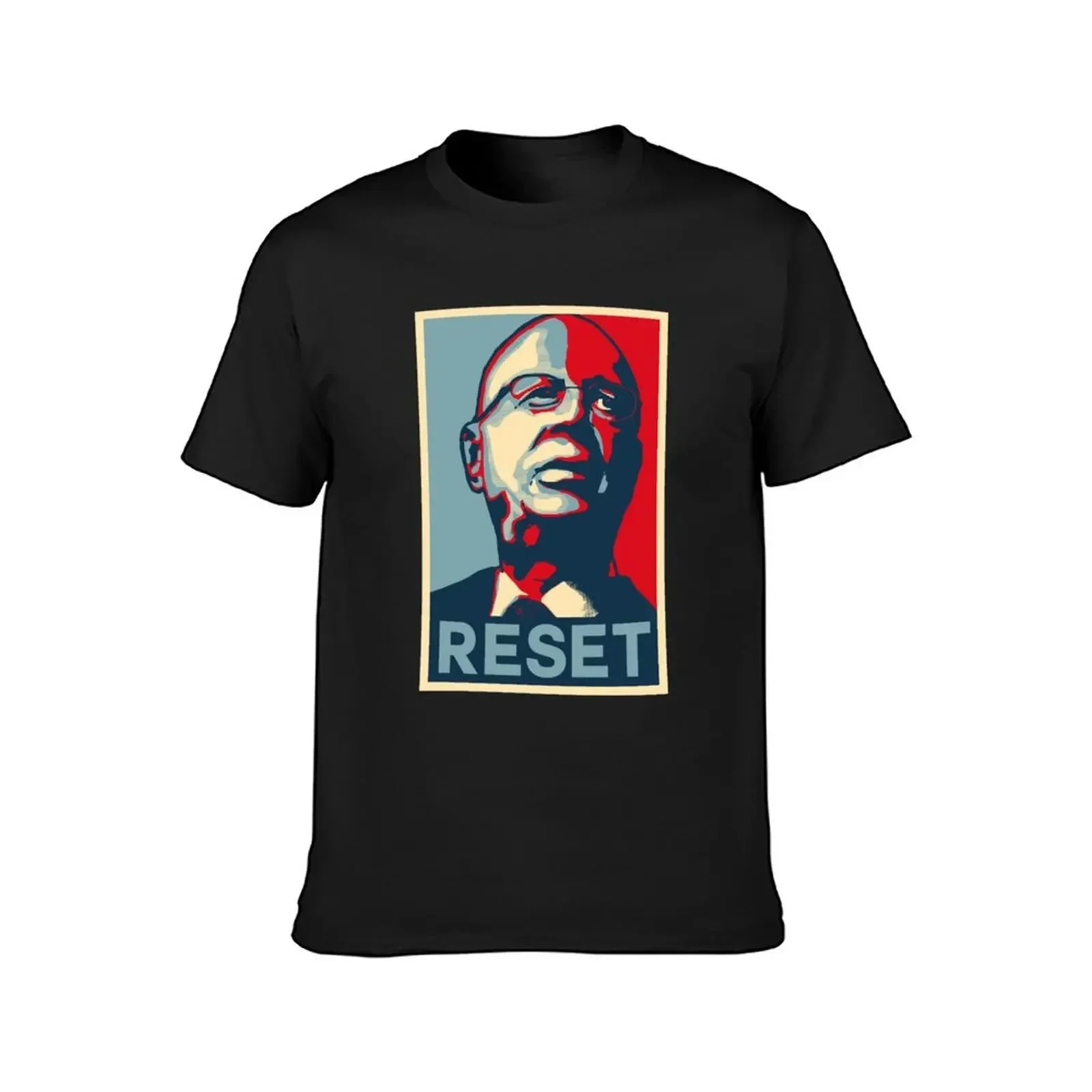 Klaus Schwab Reset T-Shirt oversized t shirt graphic t shirts new edition quick drying plus size men clothing