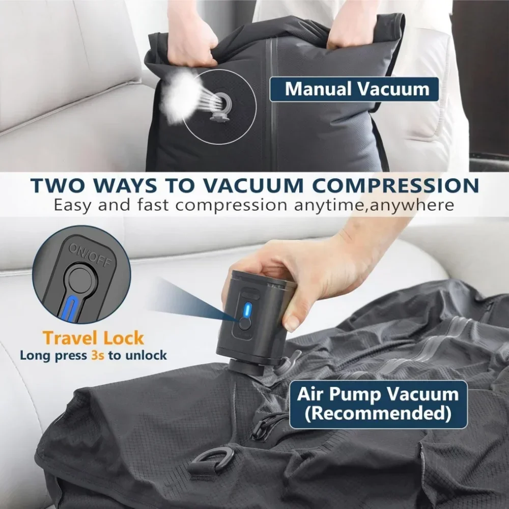 Vacuum Storage Bags for Clothes, Thickened TPU Air Tightness Compression Bags  for Home Travel Moving, Waterproof Space Saver