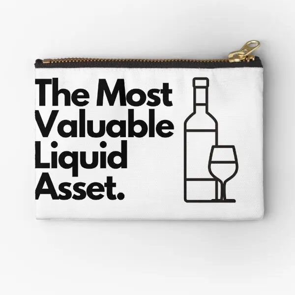 Accounting Wine The Most Valuable Liqui  Zipper Pouches Cosmetic Socks Wallet Packaging Underwear Pocket Women Storage Pure Men