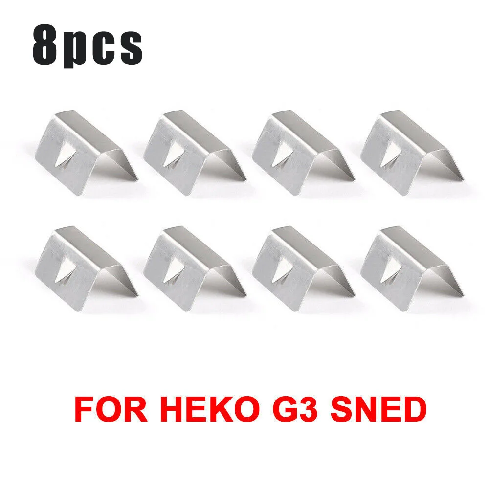 8PCS For Heko G3 SNED Clip Of Weather Deflector Channel Metal Fixing Clip Stainless Steel Auto Replacement Parts