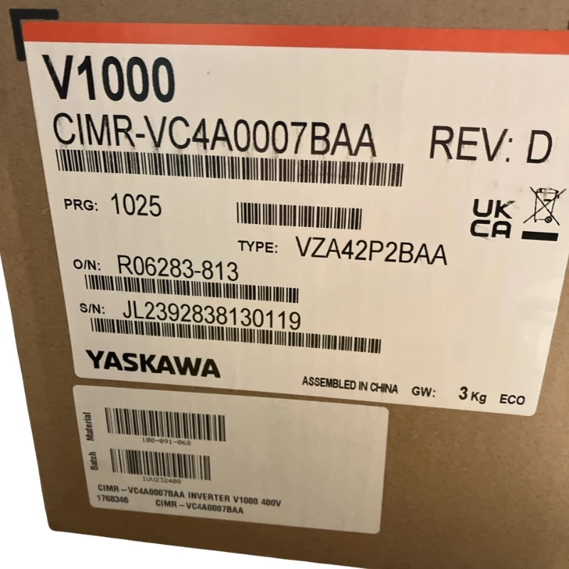 

New In Box Yaskawa CIMR-VC4A007BAA Inverter Warranty 1 Year