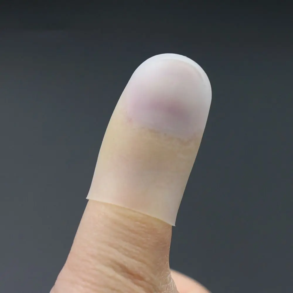 5/10 Pcs High Temperature Resistant Silicone Finger Protector Transparent Heat Insulation Finger Sleeves Antistatic