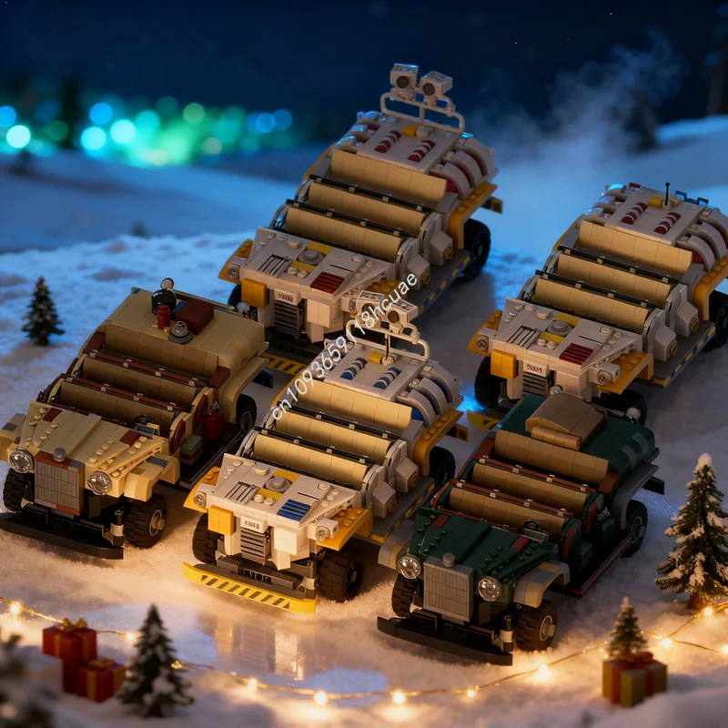 4151pcs MOC Disneieny Dinosaur Time Rover Indiana Jones Model Toys Building Christmas Gifts Blocks Construction Creative Idea