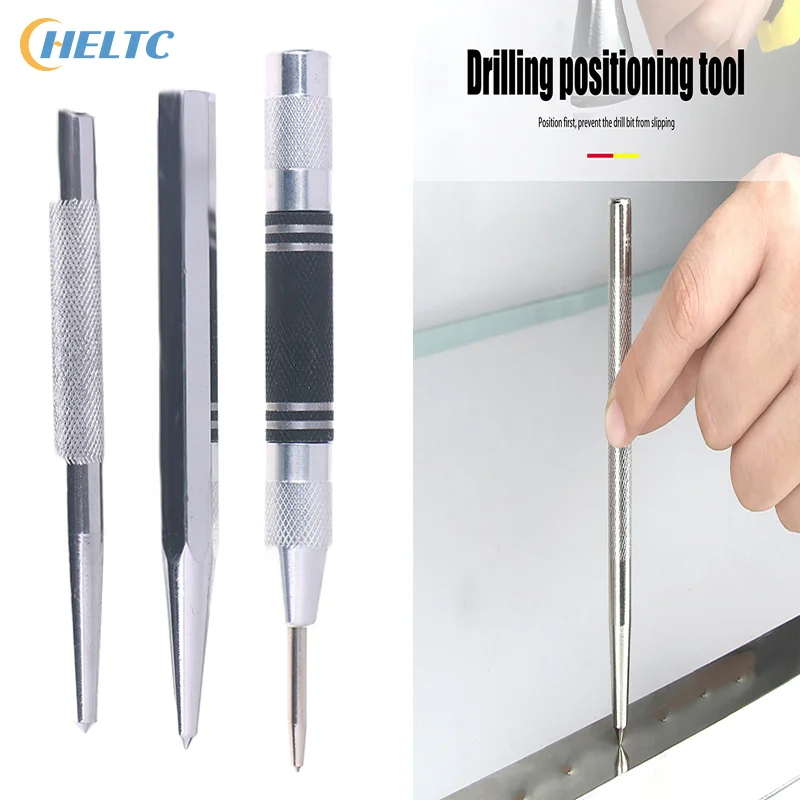 

Центральный пробойник из закаленной стали CR-V, стальной точечный центр для позиционирования металла, сверло, локатор для сверла, дырокол, ручные инструменты