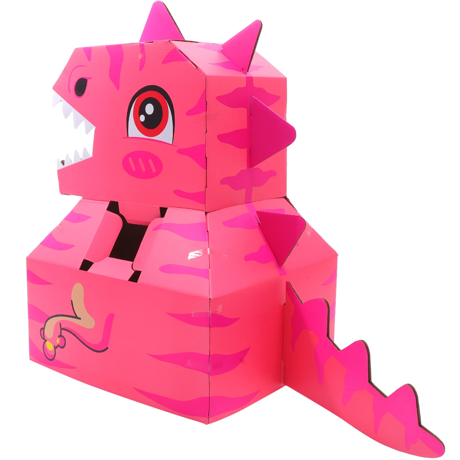 1 Set Wearable Cardboard Box Dinosaurs Wearable DIY Toy Carton Cardboard Box for Cosplay wearable paper carton dinosaurs