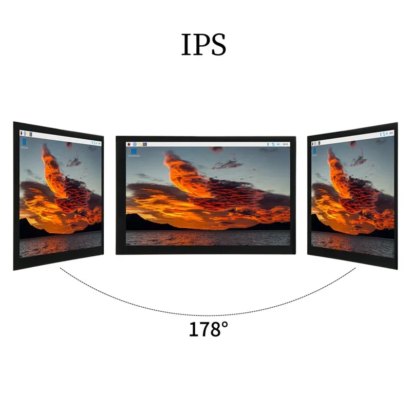 Raspberry Pi 4B 10.1 Inch Touch Display Screen 1280X800 IPS Full View Raspberry Pi Display Screen With Case