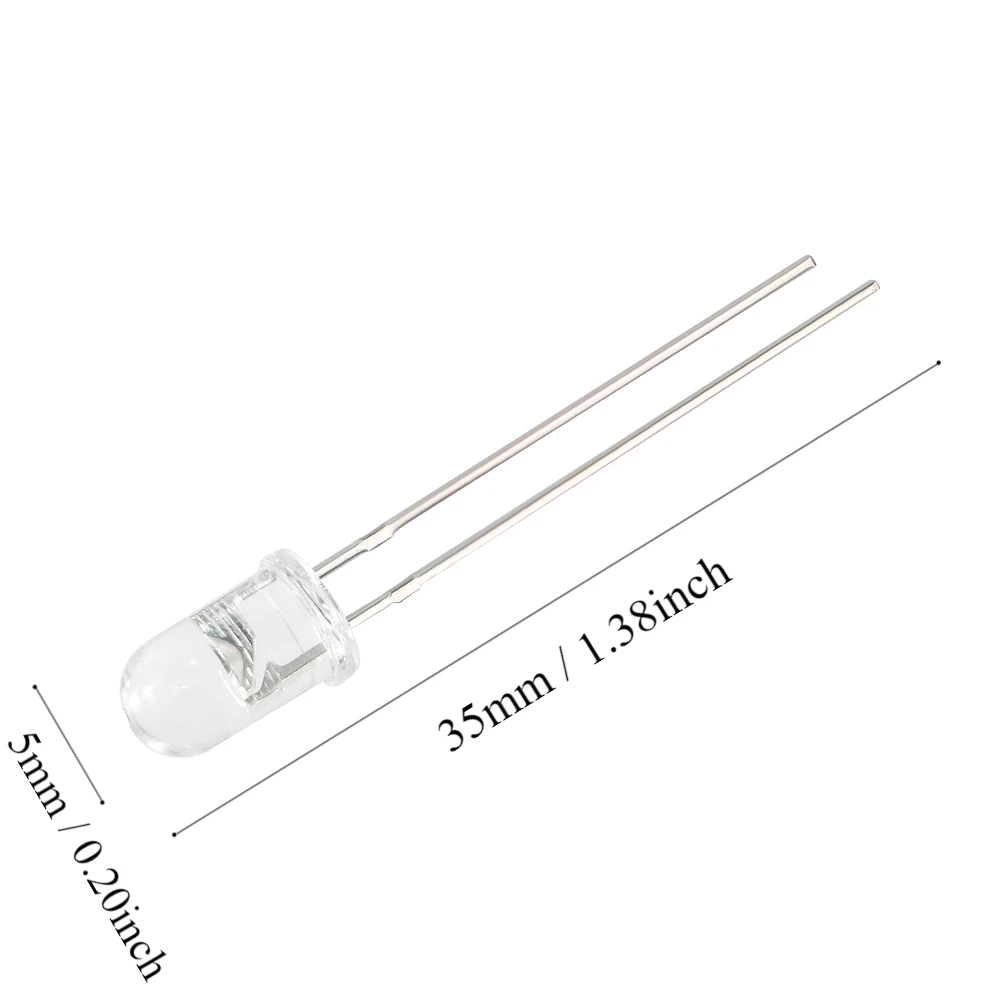 10 juegos de kit de emisor y receptor LED infrarrojo de 3 mm (F3) 5 mm (F5) diodos de 940 nm 1,4-1,6 V 20 mA para proyectos de control remoto con sensor