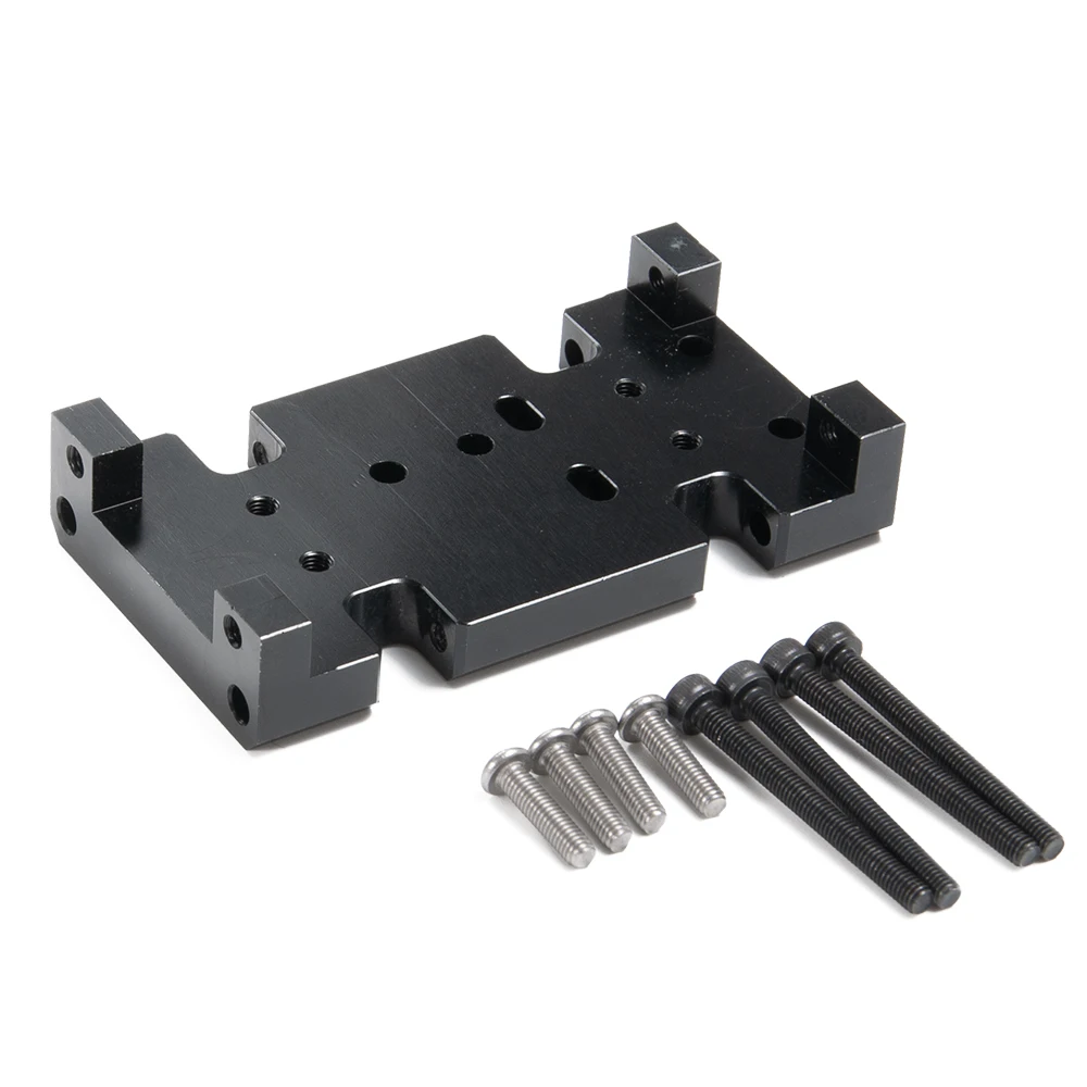 MIBIDAO Metal Alloy Transmission Gearbox Mount Skid Plate for Axial SCX10 D90 D110 1/10 RC Crawler Car Model Upgrade Parts