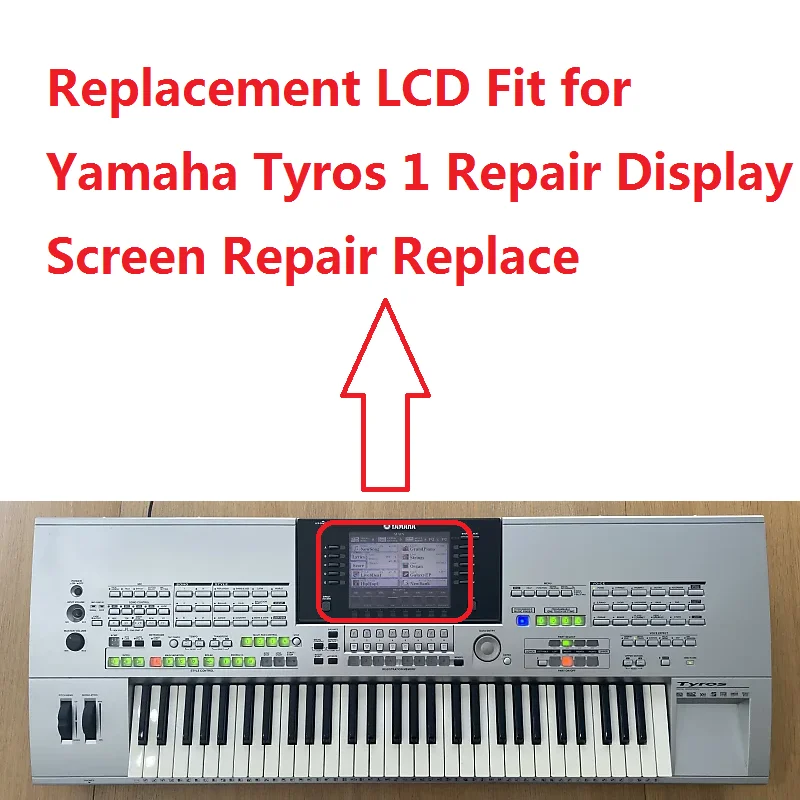Reemplazo LCD apto para Yamaha Tyros 1 reparación pantalla reemplazo