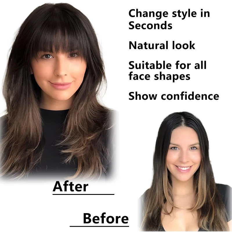 10 pouces 100% cheveux humains naturel 3D français frange pièce couverture gris et augmenter le Volume des cheveux pour amincissement Extension de cheveux Topper