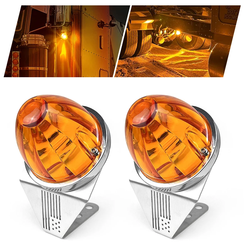 2 قطعة ضوء البطيخ العالمي Led قوس الجانب ماركر بدوره مصباح إشارة لشاحنة RV مقطورة حافلة بيك اب جرار