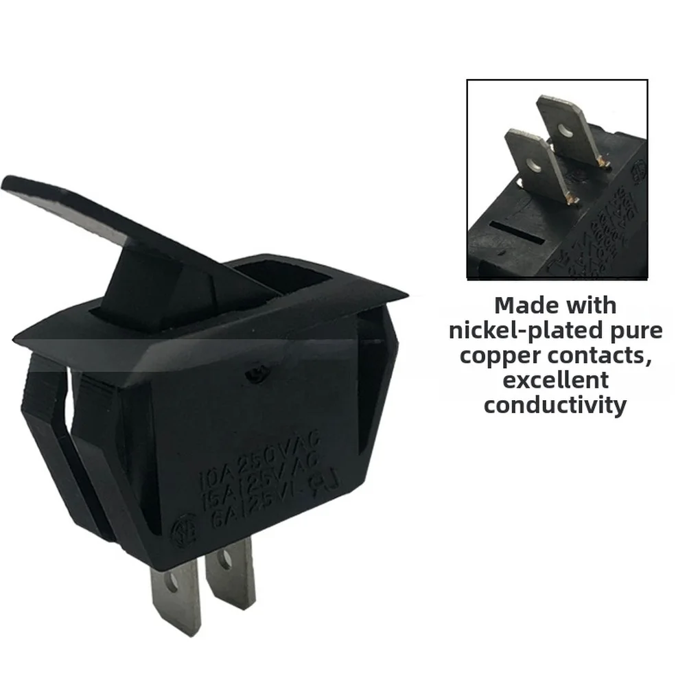 1pc ZE-205 Momentary Rocker Switch Normally Open Normally Closed Push Button Switch Replacement Quick Action Switch Accessories