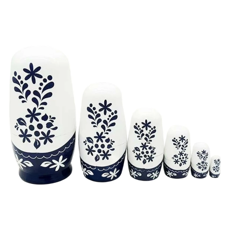 Đồ chơi xếp chồng giáo dục búp bê làm tổ truyền thống của Nga 6 lớp Matryoshka