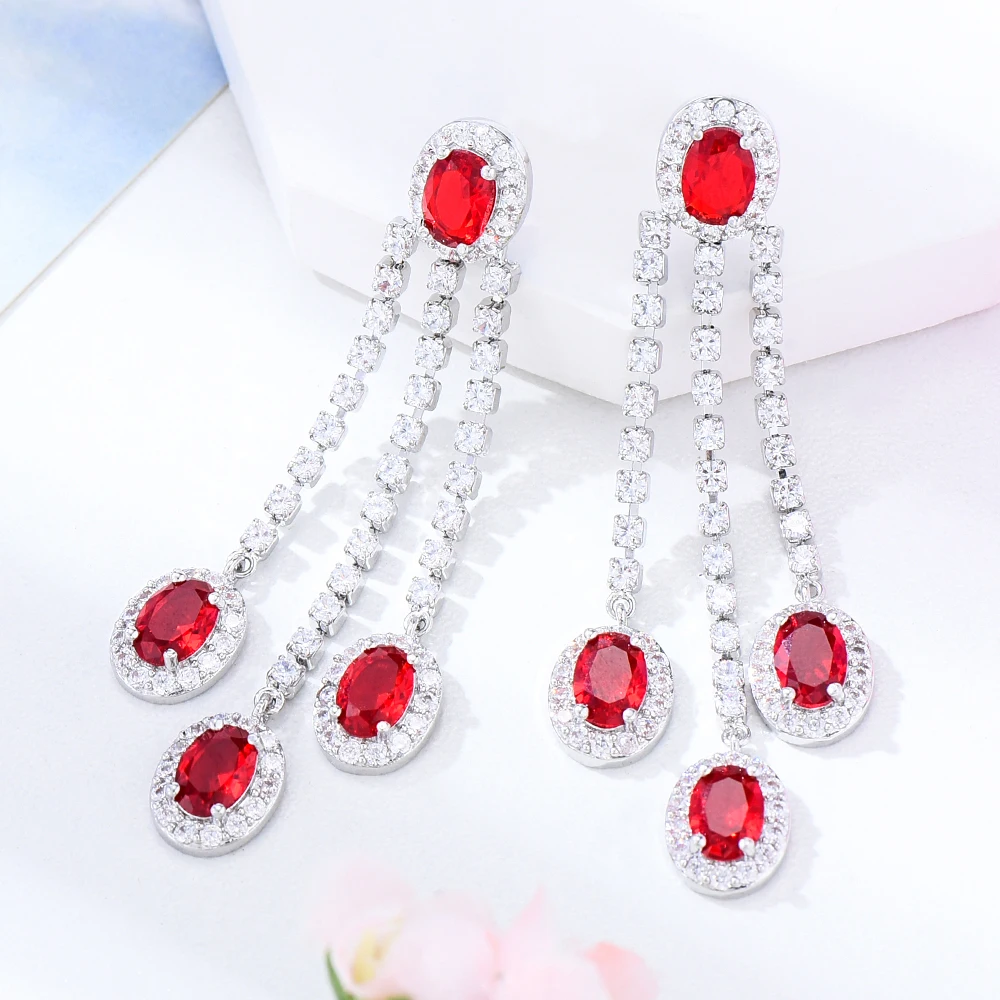 

Missvikki Cute Romantic Shiny Pendant Earrings for Women Bridal Drop Dangling Earrings Party Wedding Jewelry Gifts High Quality