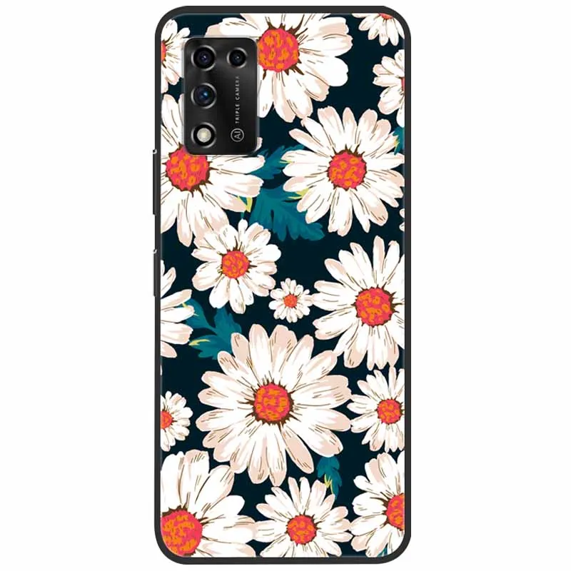 For ZTE Libero 5G II Case Marble Soft Silicone Protective Back Covers for ZTE Libero 5G III A202ZT 2022 5GIII Flower Coque TPU