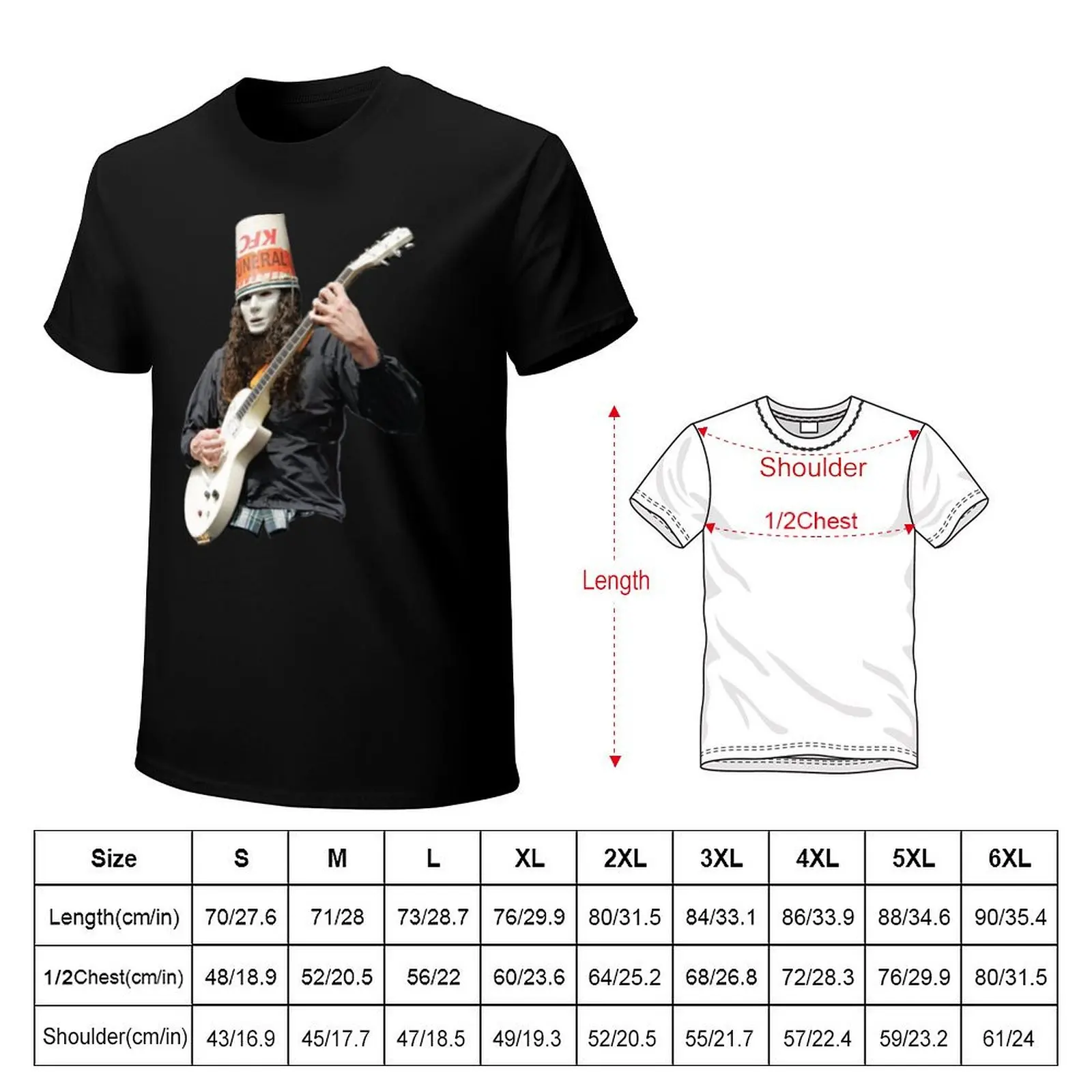 Buckethead T-Shirt Plus Size Loose Fit T-Shirt