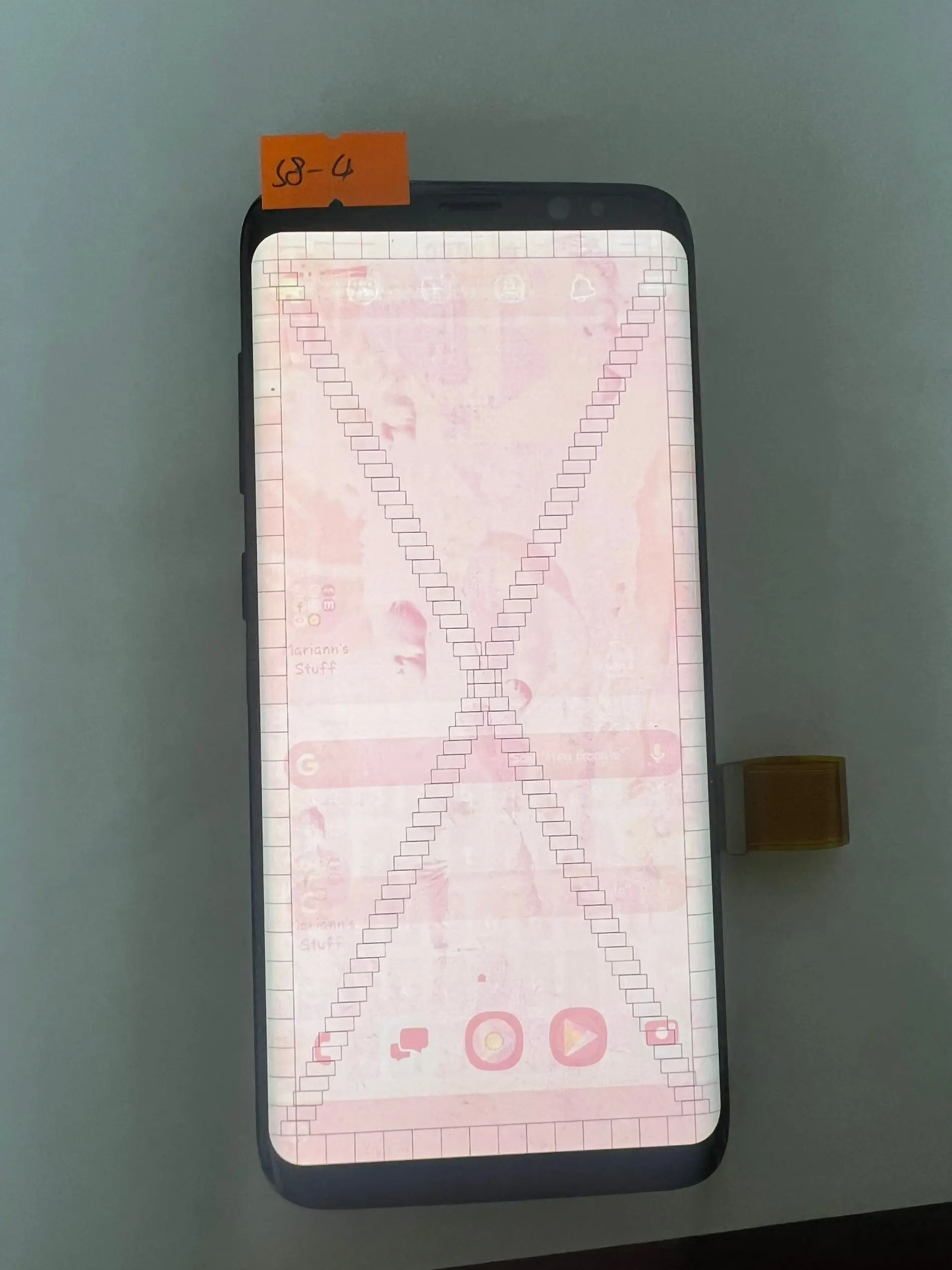 Super Quality AMOLED VOOR For Samsung S8 LCD Display Screen replacement Digitizer Assembly with Frame Replacement