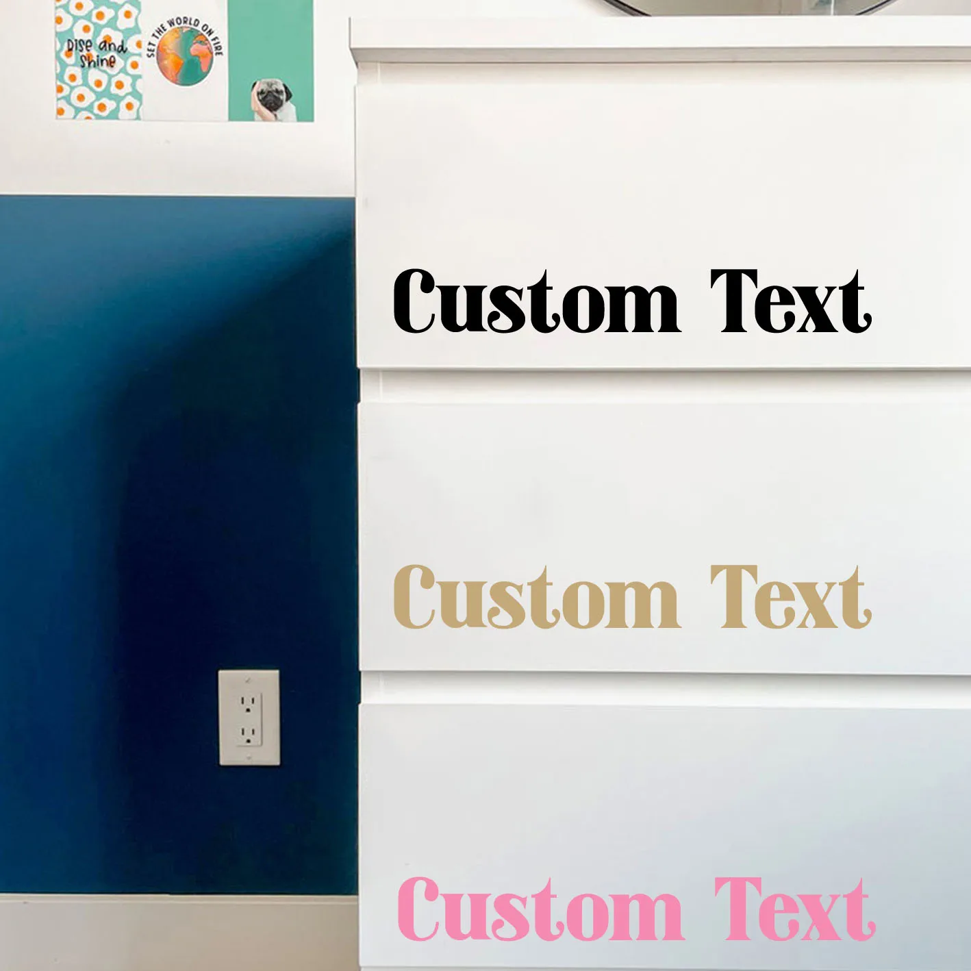 1 قطعة الملونة 5/10/15 سنتيمتر الارتفاع تخصيص اسم ملصقات السيارات ملصقات السيارات على السيارة ملصقات جدار مقاوم للماء جدار ديكور فني