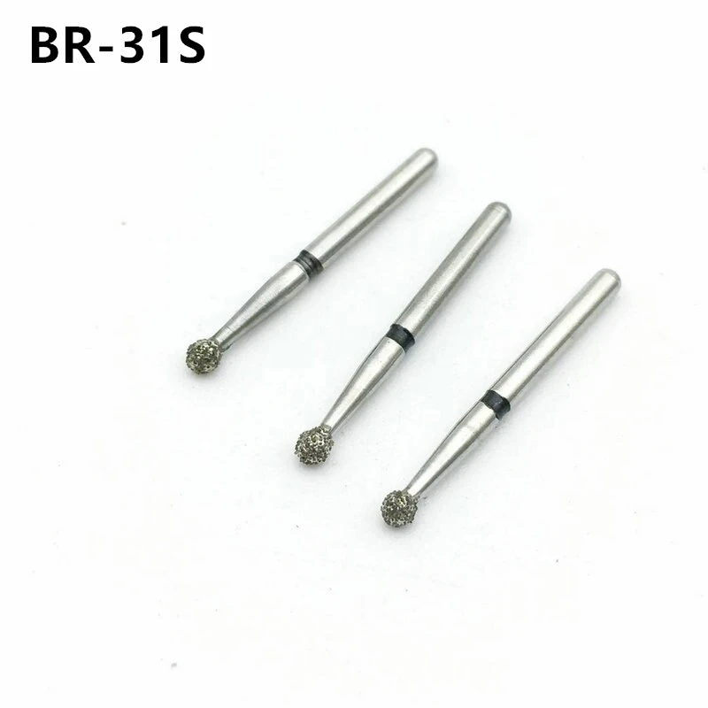 10pcs/set Dental Supplies FG Diamond Burs Drill for Teeth Whitening Super Coarse  1.6mm BR-31S