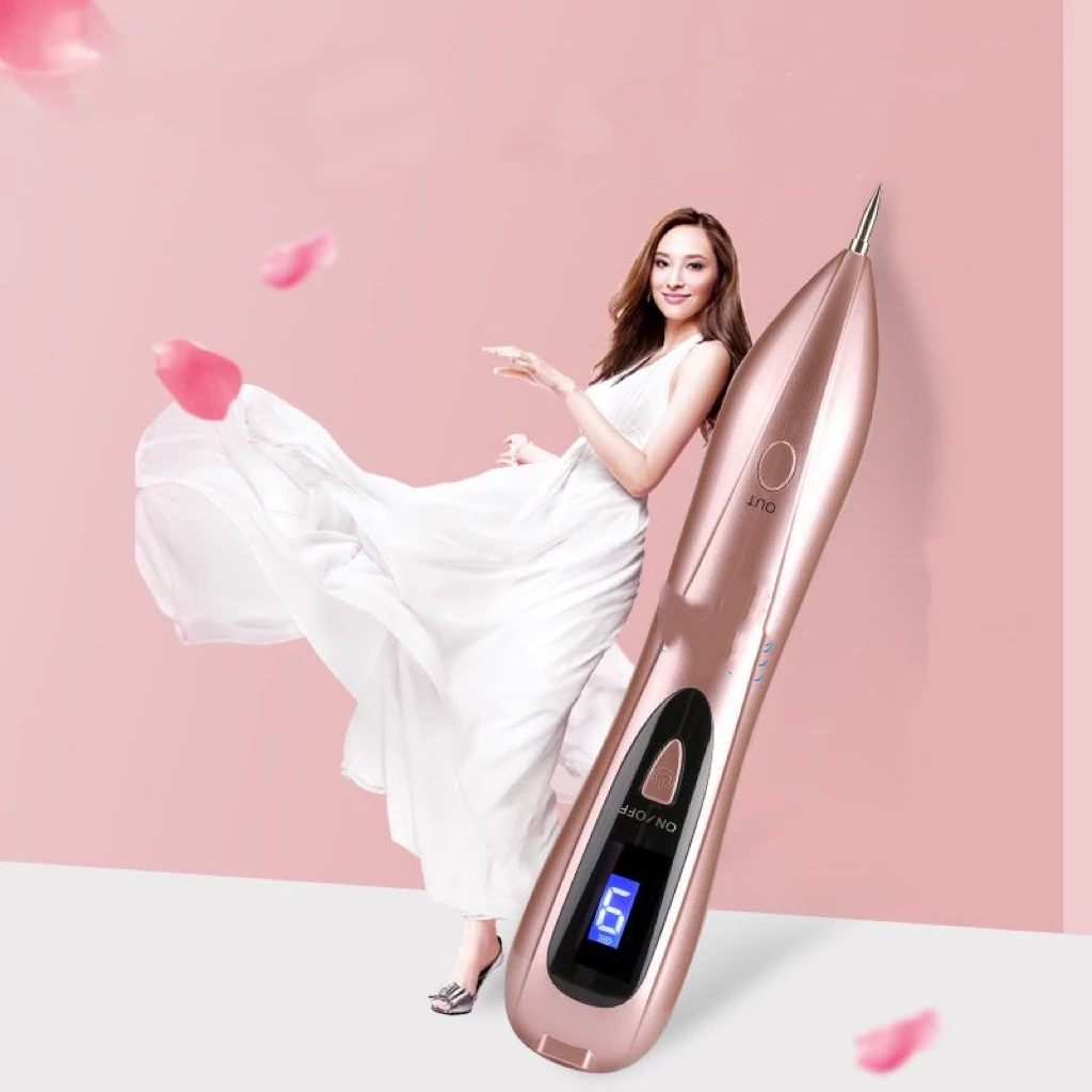 

Home beauty device for removing black spots and moles