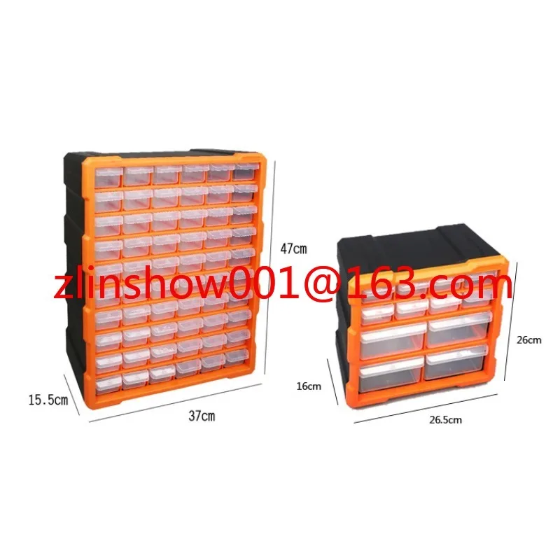 Plastic Tools Box Screw Elements Parts Storage Box Drawer Combined 60 Grid