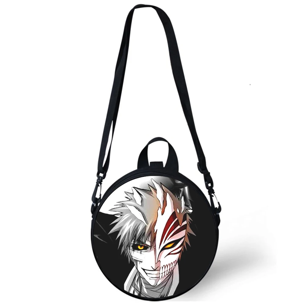 

ANIME BLEACH Child kindergarten Bag 3D Print Crossbody Shoulder Bags For School Women Mini Round Bagpacks Rugtas Bag