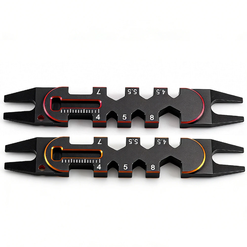 

Aluminum Ball End Remover Tie Rod Adjustment Tools Multipurpose 4/4.5/5/5.5/7/8mm Wrench Repair Tools For RC Model Car Buggy