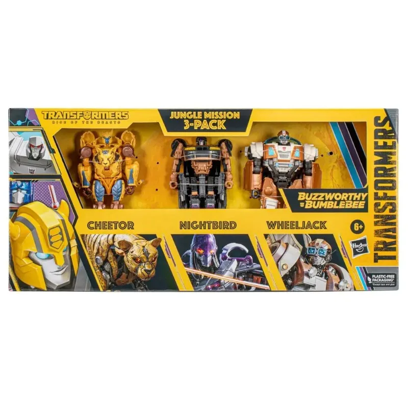 Original Transformers Buzzworthy Bumblebee Studio Series 102 Optimus Prime Ss07 Grimlock Jungle Mission Action Figure Model Toys