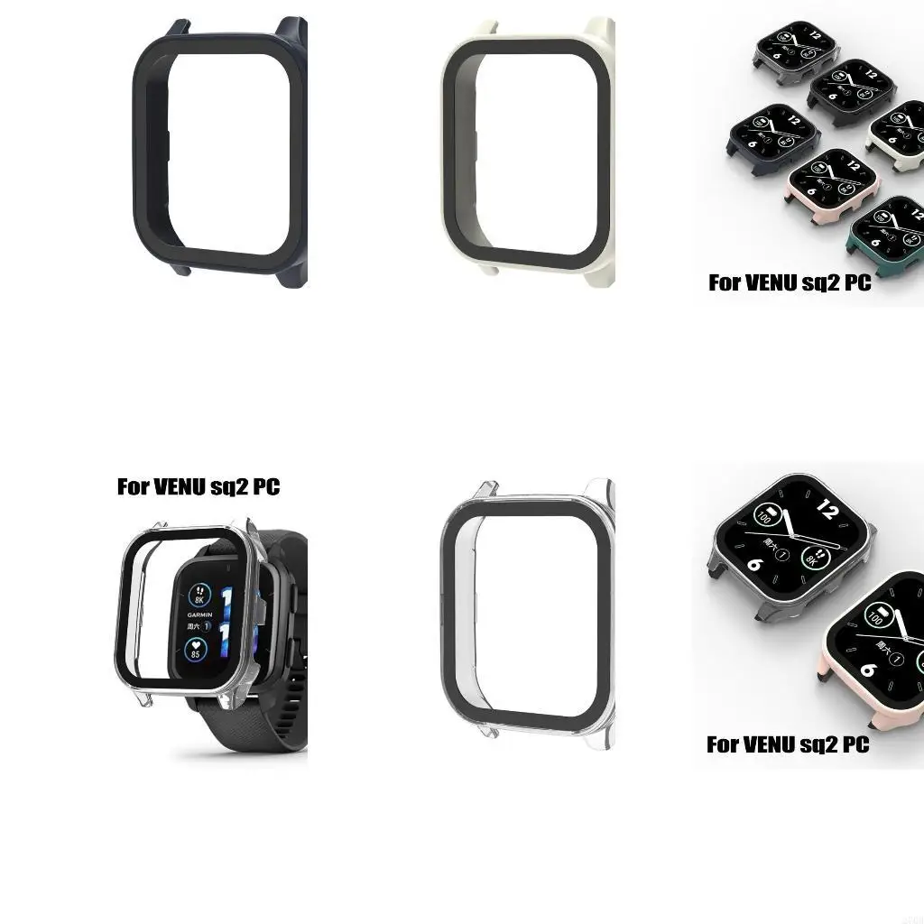 

For Venu SQ2 Screen Protector Scratch-resist Screen One-piece Film Bumper-Shell