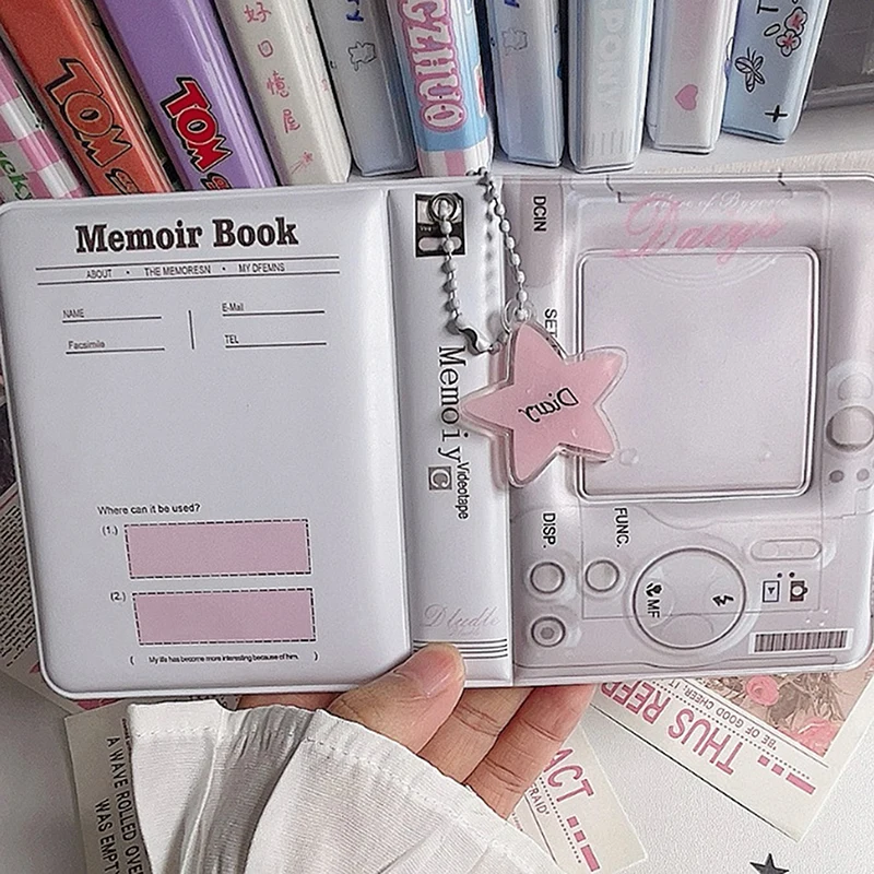 ⑧ 3 Inch 40 Slots Photo Album Collector Book Photocard Holder Card Holder Sweet Square Hollow INS Cartoon Album Cards Binder