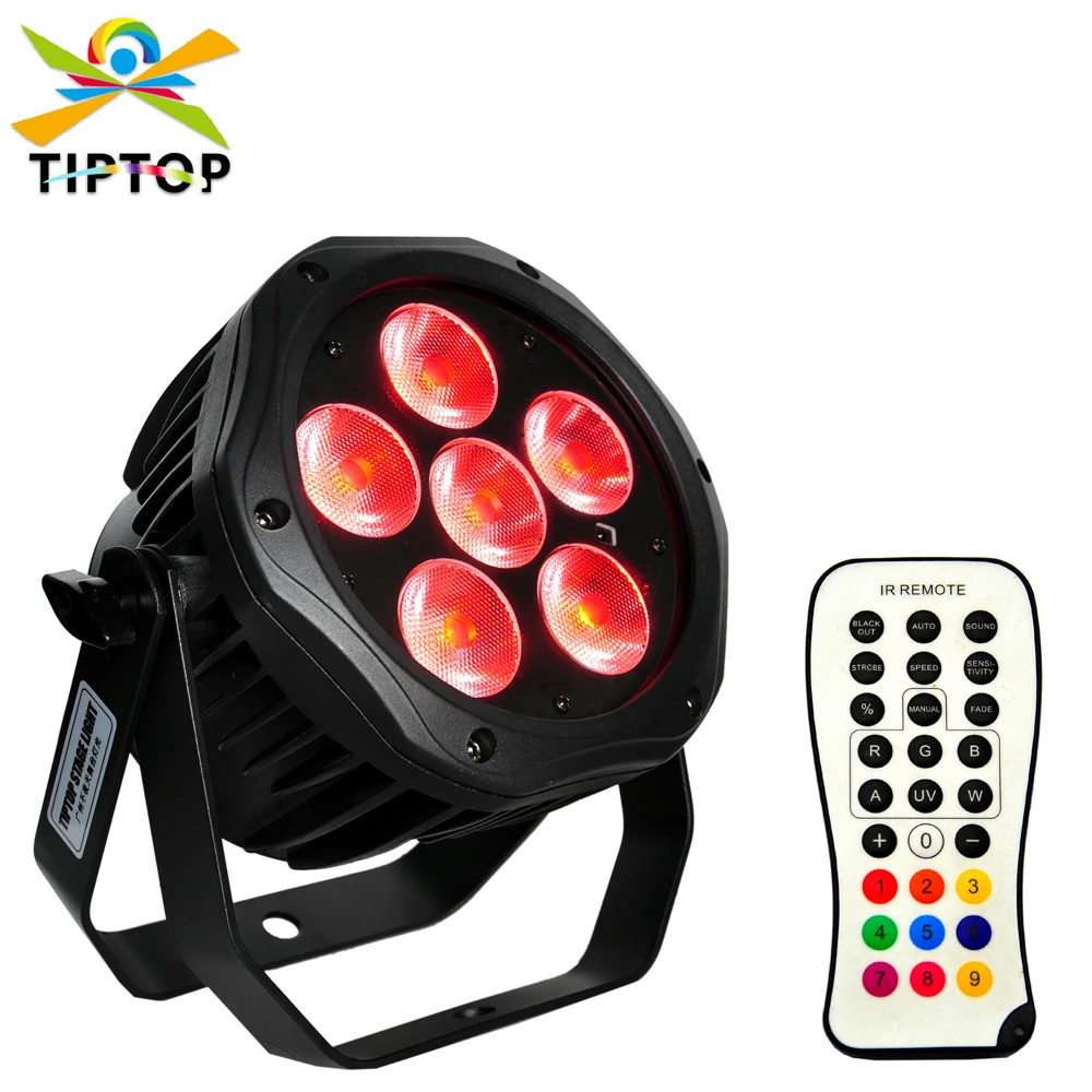 

Gigertop TP-W0618 6x18W RGBWAP 6IN1 Tyanshine Led Waterproof Battery Par Light 2.4G Wireless / IRC Remote Control 15000MAH