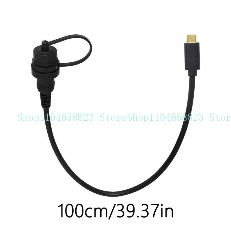 652F Fast Speed USB2.0 3.1 Type C Car Dashboards Mount Cable Extension with Male to Female Connectors