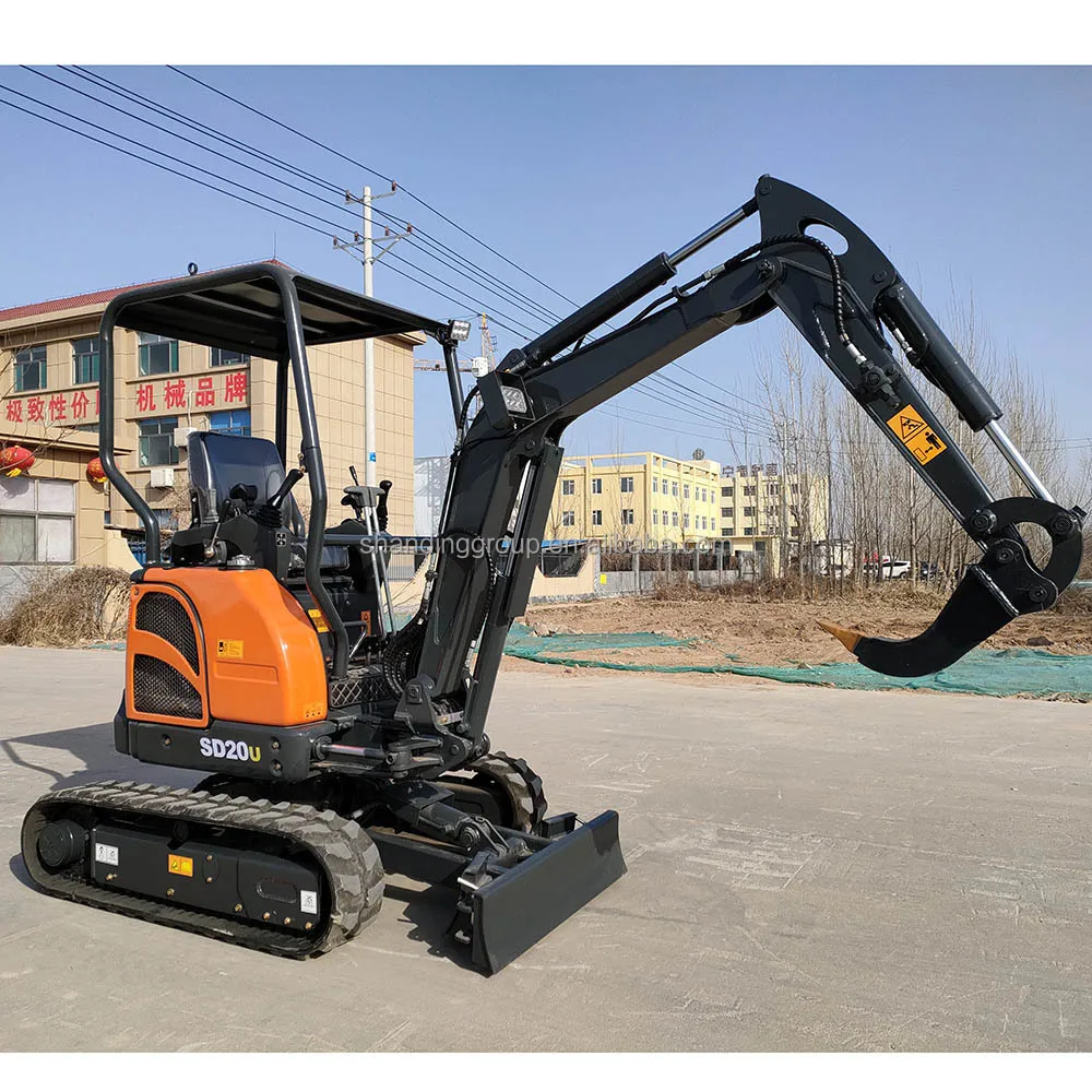 SHANDING Mini Excavator 3.5 Ton EPA Farm Used New Crawlerdigger Kubota Engine Small Excavators 1 2 Ton Hine