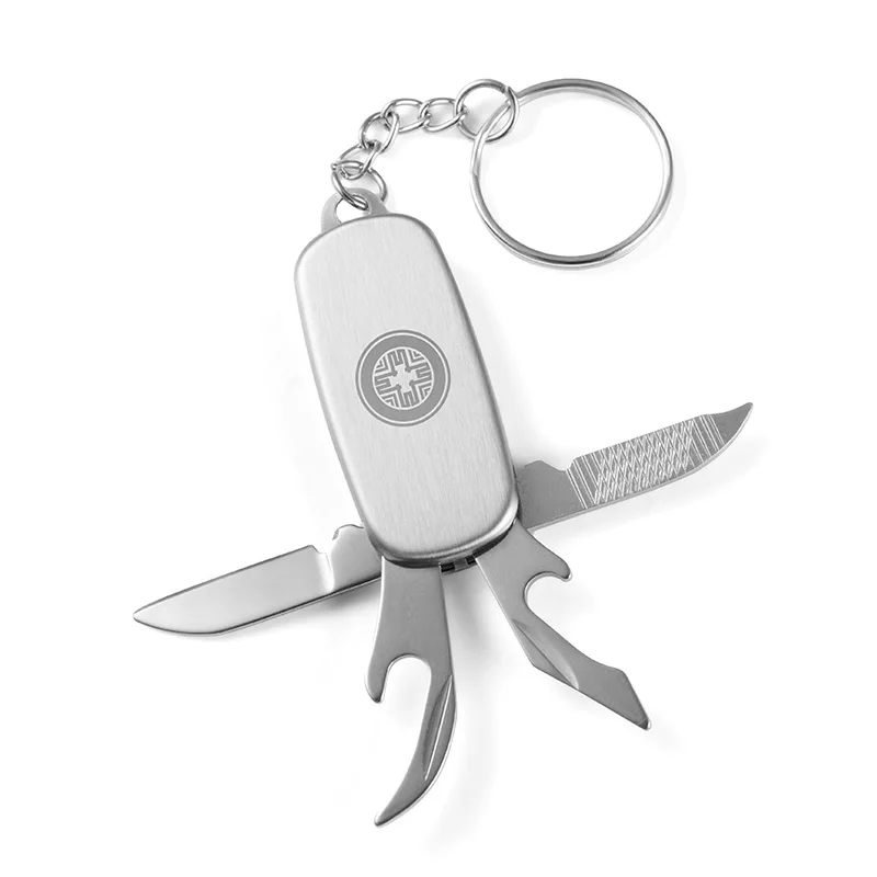 Stainless steel multi-function knife, Keychain pendant knife, Swiss army knife