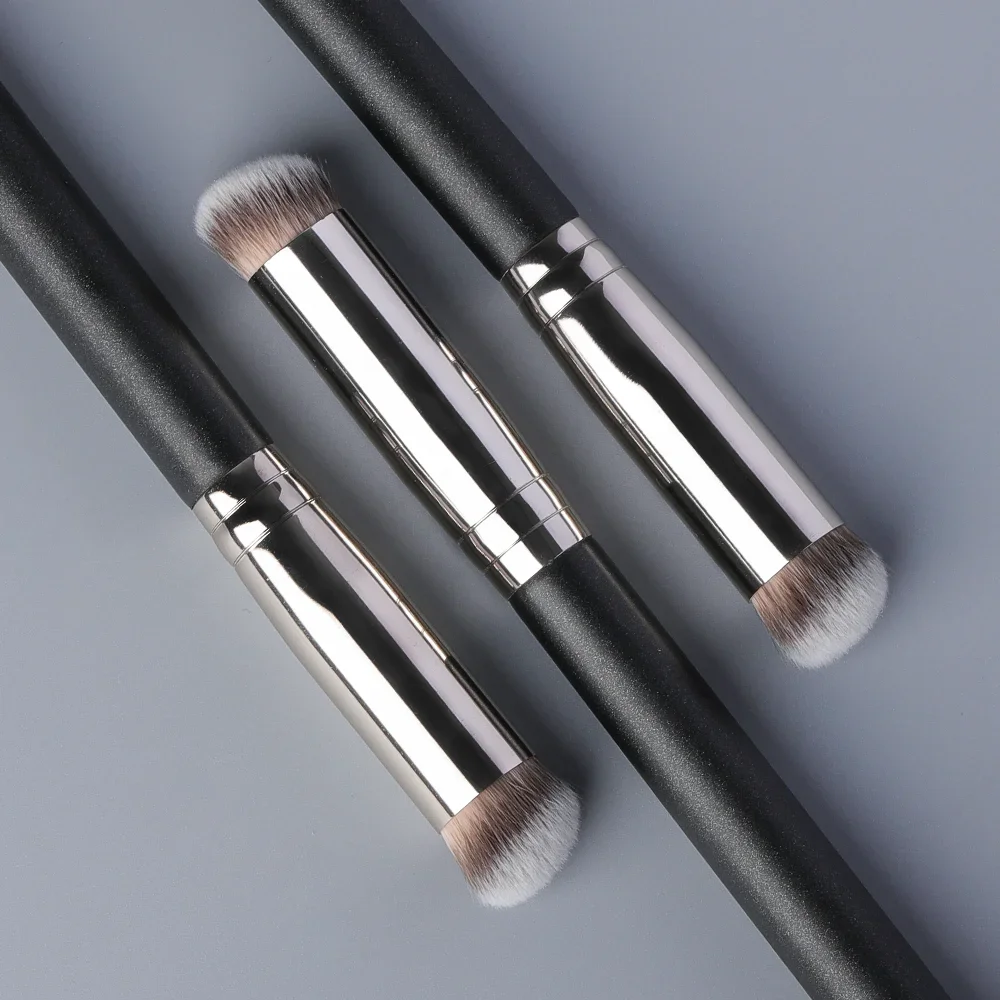1 brocha de maquillaje corrector, corrector pequeño de cobertura completa, brocha de maquillaje redonda en ángulo, herramientas de belleza