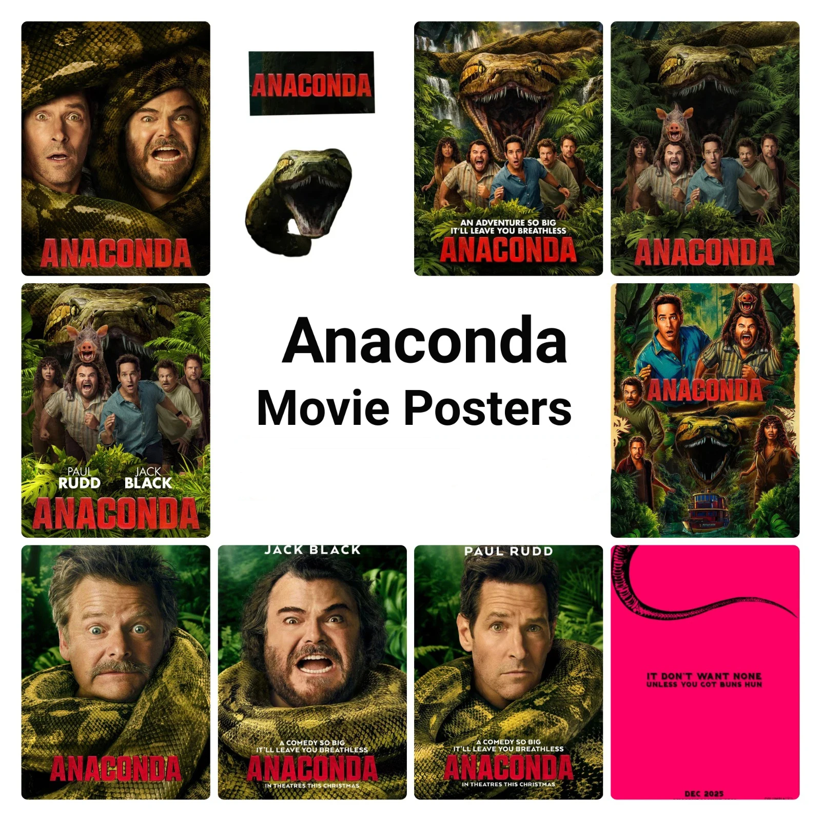 

Anaconda (2025) Movie,Art Picture Print Silk Poster Home Wall Decor
